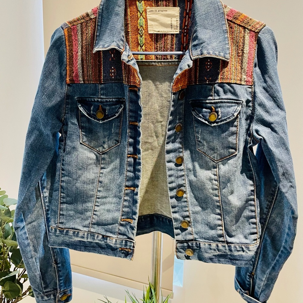 Life in progress Jean denim Jacket size xs